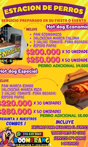 perros calientes