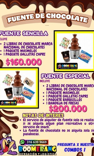 Fuente de chocolate
