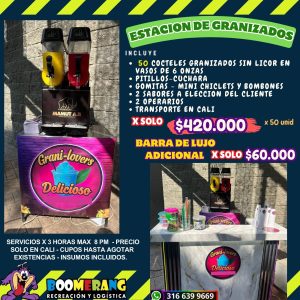 granizados o cocteles