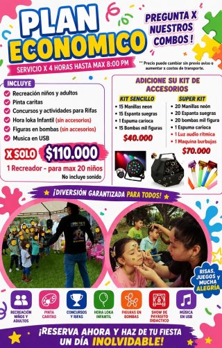 plan economico recreadores