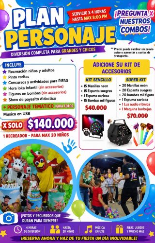 plan personaje recreadores