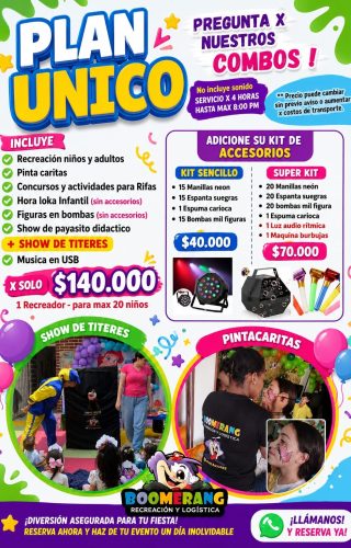 plan unico recreadores